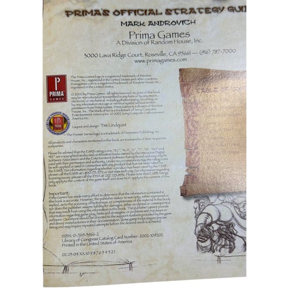 The mark of kri ps2 vtg prima strategy guide - Picture 4 of 5